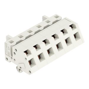 1-draads female steker ha. CAGE CLAMP 2,5mm2 lichtgr VVE=50