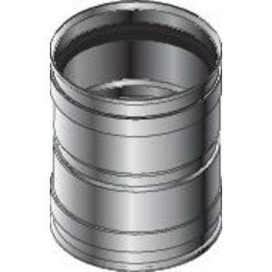 Dubbele adaptor V-V enkelwandig RVS SPG 150mm Roccheggiani