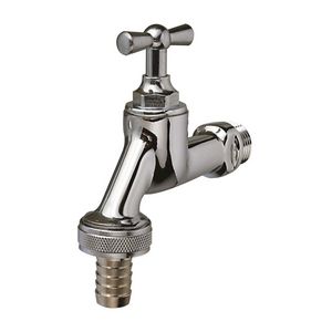 Tapkraan glansverchr. 1/2" krukbediening slangwartel