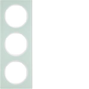 Afdekraam 3-v berker R.3 Glas polarwit