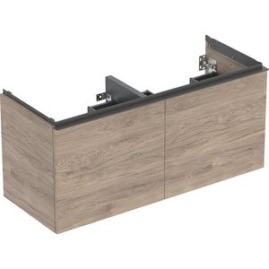 Acanto dub.wastafelonderkast 2 lad 2 binnenlades B120 Noten hickory