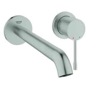 Afbouwdeel Essence L-size 2-gats wandmengkraan 1-hendel 230mm supersteel (rvs look) (prof) excl. inbouwdeel