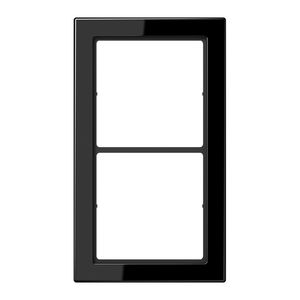 Afdekraam zwart 2-voudig Flat Design