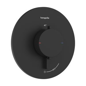 Inbouwthermostaat Ecostat Comfort S 1 functie mat zwart