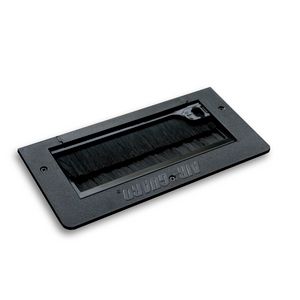 Vloerdoorvoer Air-Guard 265mm x 115mm incl. borstel zwart