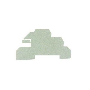 Afsluit- eindplaat d.beige h:94.5mm b:1.5mm V-0 VVE=20