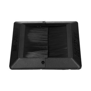 Vloerdoorvoer Air-Guard 250mm x 250mm incl. borstel zwart