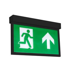 Armatuur vluchtroute aanduiding LED 1u 42lm AT zwart