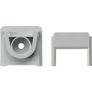 Adapter kabelinvoer kanaal 15x30mm spatwaterdicht opbouw grijs
