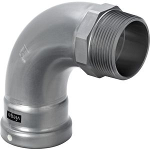 Bocht 90gr. 88,9x3 staal/verzinkt