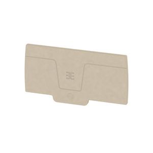 Afsluit- eindplaat d.beige h:87.2mm b:2.4mm V-0 VVE=20