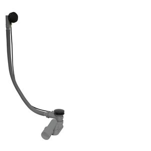 Badafvoer 1050mm in 1 beweging te openen/sluiten matzwart