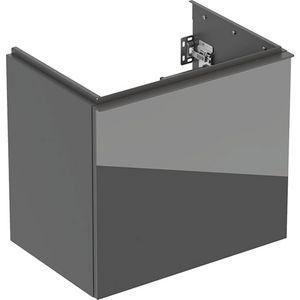 Acanto wastafelonderkast 1 lade 1 binnenlade compact B60 Lava Glas
