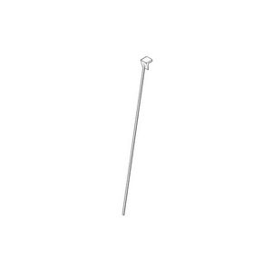 Trekstang afvoer. met knop 18x397x87mm Champagne
