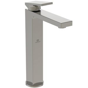 Wastafelmengkraan verhoogd 5l/min z. waste silver storm (rvs-look) Extra