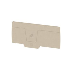 Afsluit- eindplaat d.beige h:92.7mm b:2.4mm V-0 VVE=20