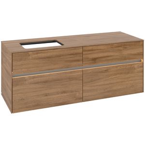 Wastafelonderkast Collaro 1400x548x500mm Oak.Kans C117B0RH