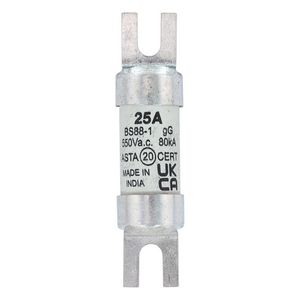 Zekering laagsp. 25A AC 550V BS88/A1 14x55 gL/gG BS VVE=20