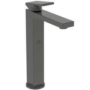 Wastafelmengkraan verhoogd 5l/min z. waste magnetic grey Extra
