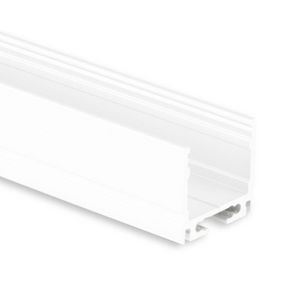 LED profiel PN8 L=2mtr. LED strips max.16mm wit RAL9010