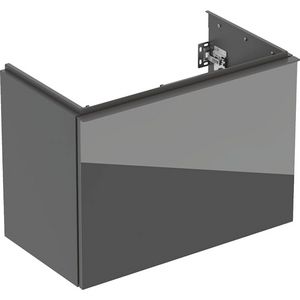 Acanto wastafelonderkast 1 lade 1 binnenlade compact B75 Lava Glas