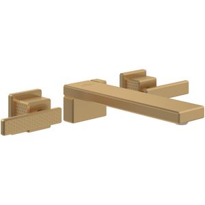 Driegats wastafelkraan Mettlach Brushed Gold TVW12600400076