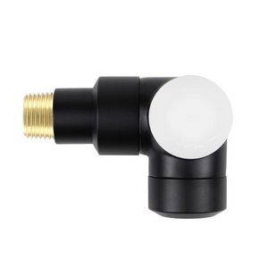 Thermostatische spilafsluiter CD De Luxe TS90 mat zwart 1/2