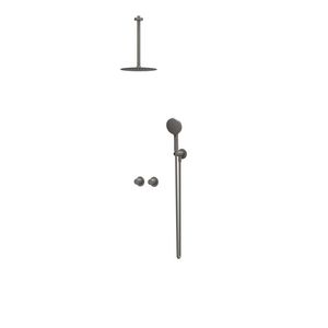 Afbouwdeel regendouche IVY combiset Bond 3 inbouwthermostaat symmetry gebor. metal black CSB3EXGMBCA excl. inbouwbox