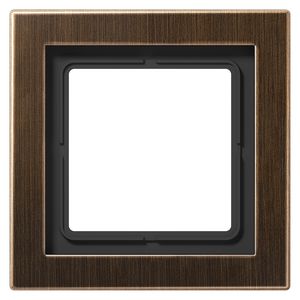 Afdekraam 1-voudig LSD messing antiek