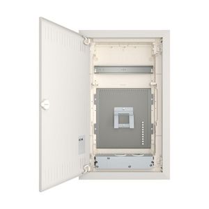 Inbouwverdeelkast KLV multimedia (holle wand) 12+2TE, IP30, RAL, deur Eaton
