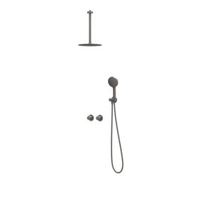 Afbouwdeel regendouche IVY combiset Bond 3 inbouwthermostaat symmetry gebor. metal black CSB3EXGMBCC excl. inbouwbox