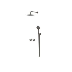 Afbouwdeel regendouche IVY combiset Bond 3 inbouwthermostaat symmetry gebor. metal black CSB3EXGMCAA excl. inbouwbox