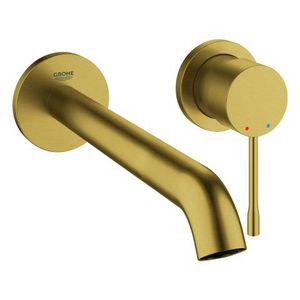 Afbouwdeel Essence L-size 2-gats wandmengkraan 1-hendel 230mm cool sunrise geborsteld (mat goudkleurig) (prof) excl. inbouwdeel