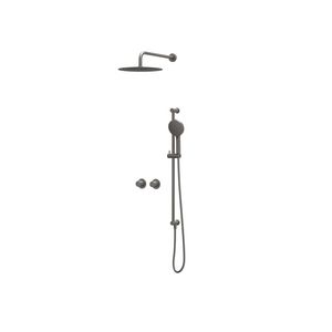 Afbouwdeel regendouche IVY combiset Bond 3 inbouwthermostaat symmetry gebor. metal black CSB3EXGMCAB excl. inbouwbox
