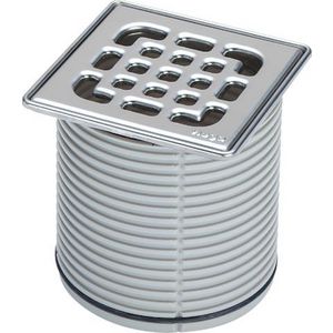 Opzetstuk 100x100 kunststof/grijs 49342-555207