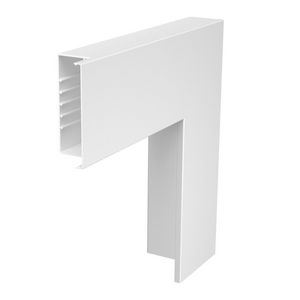 Platte hoek 470x170x80 polyvinylchlorid puur wit