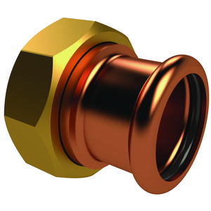 2-del. koppeling brons vlak MAPRESS 54x wartel 2.3/8" DN50 incl. EPDM-afdichting