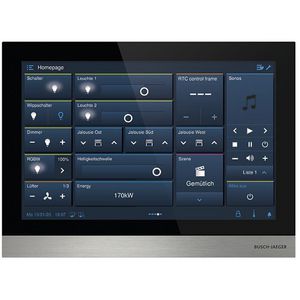 H8237-4B-03Welcome IP -Touch 10 Zwart LAN/WLAN ruimtetemp