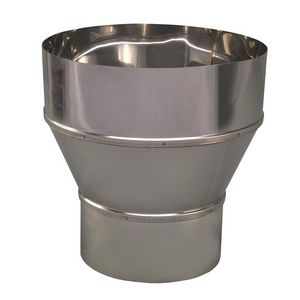 EW RVS verloopstuk 124mm uitw. - 180mm