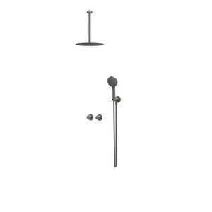 Afbouwdeel regendouche IVY combiset Bond 3 inbouwthermostaat symmetry gebor. metal black CSB3EXGMCCA excl. inbouwbox