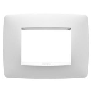 ONE PLATE-IN PAINTED TECHNOPOLYMER-3 MODULE-SATIN WHIT