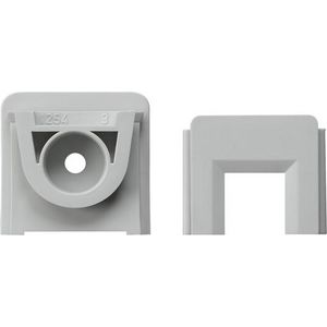 Adapter kabelinvoer kanaal 15x15mm spatwaterdicht opbouw grijs