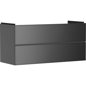 Onderkast Slate Matt Grey / front metallic slate grey 1180x475mm 2x la tbv wastafel Xevolos E 54186770