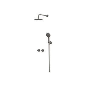 Afbouwdeel regendouche IVY combiset Bond 3 inbouwthermostaat symmetry gebor. metal black CSB3EXGMDAA excl. inbouwbox