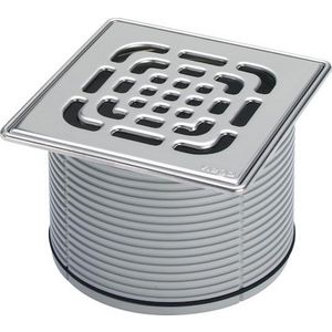 Opzetstuk 150x150 kunststof/grijs 49226-555511