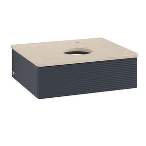 Wastafelonderkast Antao 600x190x500mm Mid.Blue Matt Lacquer L07153HG