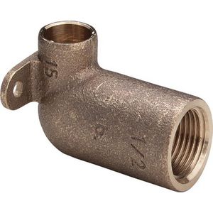 Muurplaat 15x1/2x45 brons/blank VVE=10