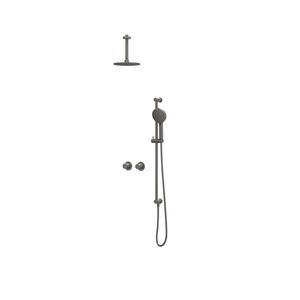 Afbouwdeel regendouche IVY combiset Bond 3 inbouwthermostaat symmetry gebor. metal black CSB3EXGMDBB excl. inbouwbox
