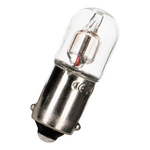 Neonlamp Ba9s T10X28 110V glas helder VVE=10
