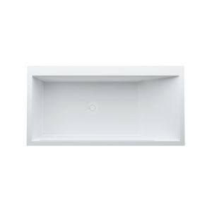 Inbouwbad 1700x860mm hoek links met frame wit H2243310006161